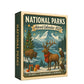National Parks elk advent calendar box on a plain background