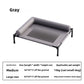 Pet camp bed mesh panel and side bolster shown in close detail