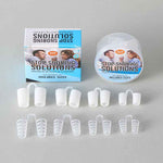 Silicone nasal dilator set with box, round case and eight solid and lattice nose vents