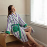 L / Purple and Green Stripe