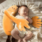 Baby Soothing Hugging Pillow with Patting Feature | close detail finishing touch