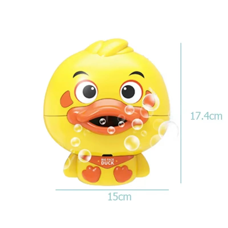 Baby Bath Toys Bubble Machine Duck Frog Music Kids Bath Toy Bathtub Soap Automatic Bubble Maker Baby Bathroom Toy for Children