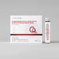Front view of the Fteain collagen beverage box with one bottle on a plain grey backdrop