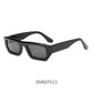 Side view of the sunglasses showing the thick acetate temple arms