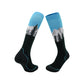 Knee high cushioned ski socks shown as a front and back pair on a white background
