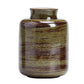 Ceramic storage jar side profile showing the snug sealing lid and matte glaze