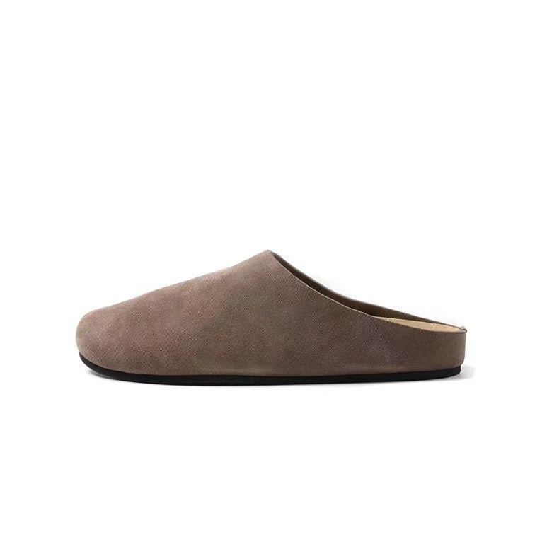 Casual Round Toe Slip On Slippers | macro material texture detail