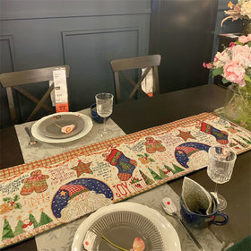Christmas Table Runner in 7 Festive Patterns
