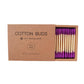 Angled view of colored reusable makeup swabs arranged for application and touch-ups
