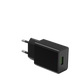 10W USB wall charger in black and white finishes shown together