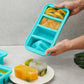 Flexible platinum silicone ice cube tray with a sphere mould for freezing ice cubes
