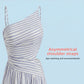 Shoulder Design Waist-Exposing Dress