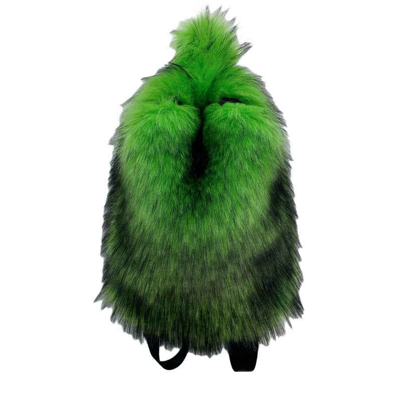 Plush Fur Travel Backpack | everyday wear styled scene