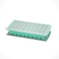 Flexible platinum silicone ice cube tray with a sphere mould for the home freezer