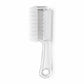 Transparent crystal massage comb with a silicone dust cover and heart shaped handle hole