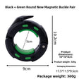 Black  green magnetic buckle pair