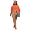 Orange khaki apricot color matching
