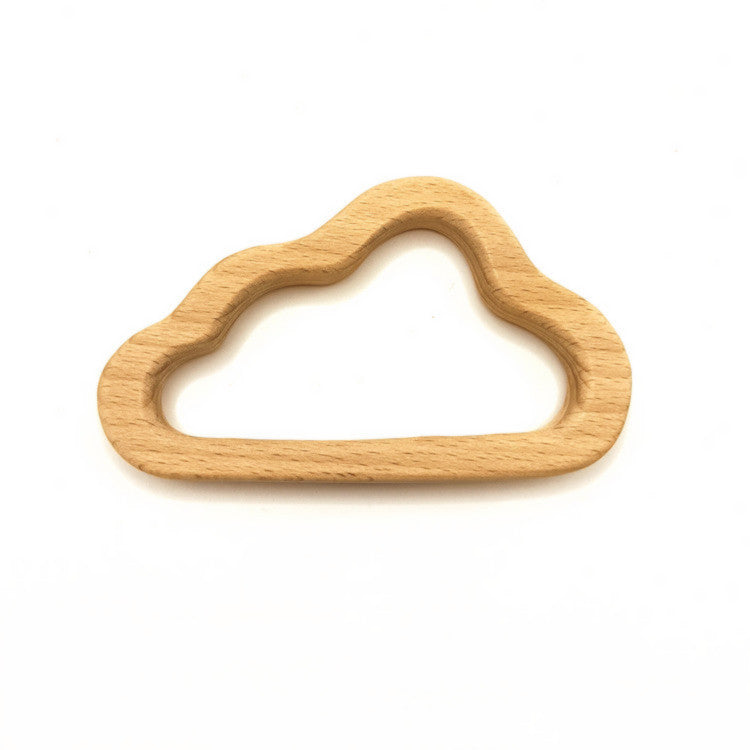 Wooden Baby Rattle Teether Toy | feature highlight close