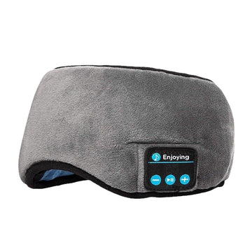 Bluetooth Sleep Mask Headphones, Soft Plush Blackout Eye Mask