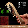 Thick Mixed-Color Handle Wide-Tooth Comb