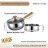 Pure titanium pan-16 with lid  steamer