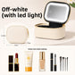 LED Light Travel Makeup Bag with Mirror