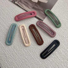 Solid Color Matte Snap Hair Clip