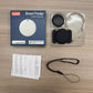 F08 Black with MagSafe silicone case: tracker box, black tracker and black silicone case, manual and lanyard