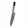 Green handle cutting knife