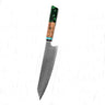 Green handle cutting knife