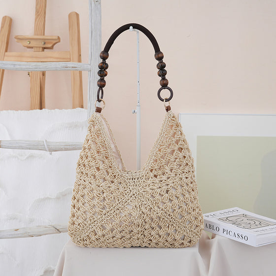 Woven Straw Shoulder Bag