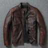 Brown, Stand Collar, Quilted / L | US 40 / EU 50