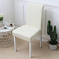 Diamond jacquard chair cover fitted to a dining chair back