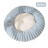 Striped Rabbit Fur Sky Blue / M53 80cm