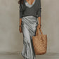 Casual Womens Knit Top and Skirt