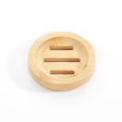 Round Bamboo Soap Tray 8x8x1.5cm