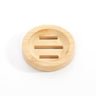 Round Bamboo Soap Tray 8x8x1.5cm