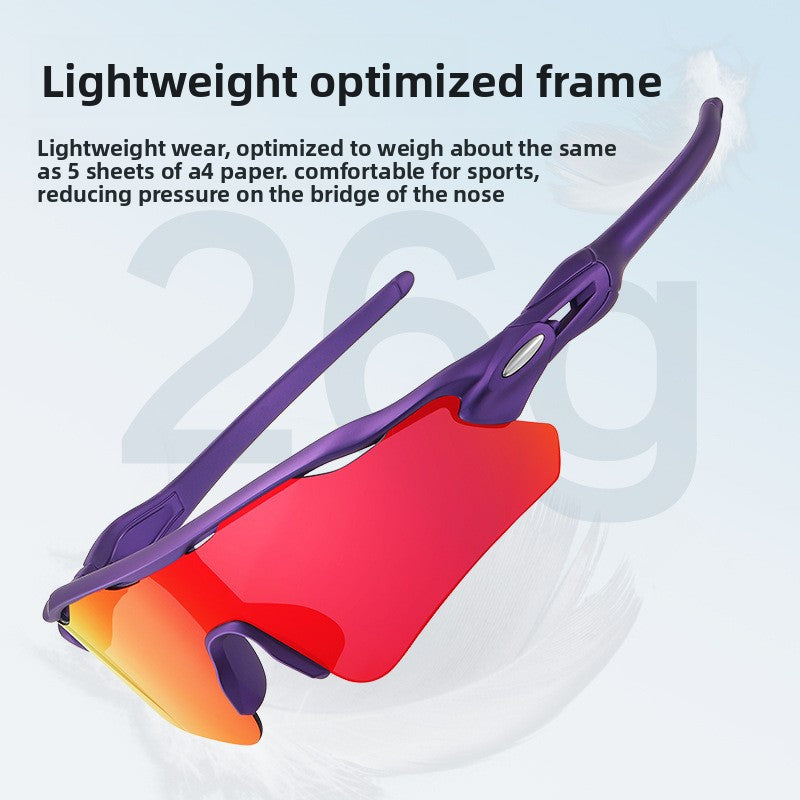 Professional Sports Anti-UV Sunglasses | angled lifestyle styling shot