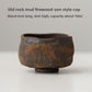 Handmade Rock Clay Tea Cup Japanese Wabi-Sabi Style