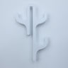 White three-hook