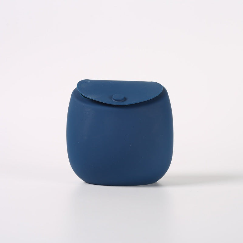 Soft silicone dog treat pouch with a magnetic flap for one handed reward training