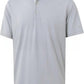 Men's short sleeve polo shirt with a solid body and a printed contrast collar, fitted cut in light polyester