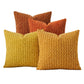 Plush bubble grain cushion cover with an even field of raised loops