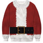 All over print ugly Christmas crew neck sweatshirt in polyester, one of eight festive designs