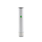 White handheld vacuum sealer with a green button and charge indicator