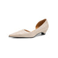 Cowhide Retro Pointed Toe Sandals | packaging and includes overview