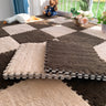 Dark Coffee + Light Beige / 30x30x1.0 cm L12 | 12x12x0.4 in