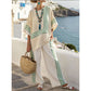 Women's Loose Fit Plaid Two-Piece Set