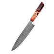 Chefs knife with big red handle