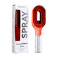 Pump top of the atomizing hair spray comb that releases the water mist